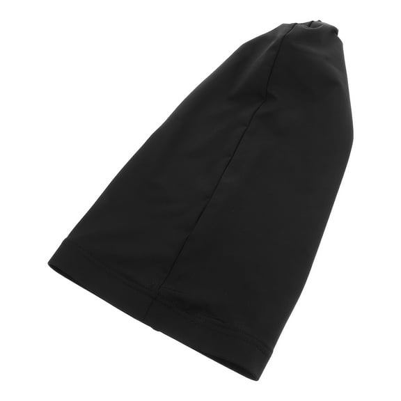 CTIRCHIU Soft Breathable Black Hair Bonnet Long Tail Style Turban Headscarf for Outdoor Activities and Travel
