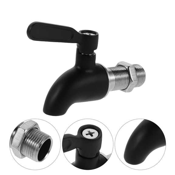 CTIRCHIU Stainless Steel Beverage Dispenser Tap Black for Easy Cleaning and Heavy Duty Use