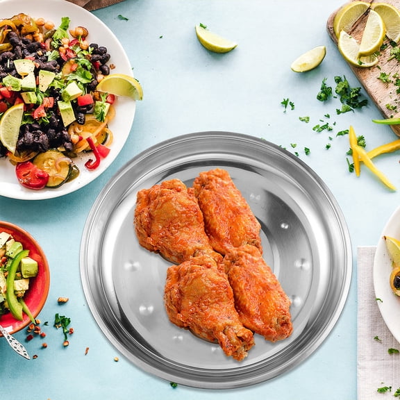 CTIRCHIU Stainless Steel Weighing Dish Scale Pan Mechanical Weight Tray Round Simple Design For Professional Use 1Pack