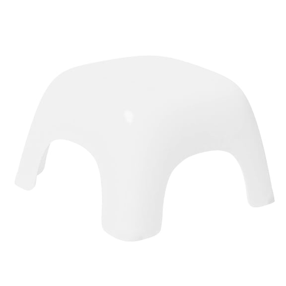 CTIRCHIU White Plastic Bathroom Foot Stool, and Lightweight Toilet Step Stool for Comfortable and Use