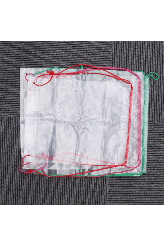 Clear Transparent Drawstring Storage Bag with Rope for Easy Storage Use