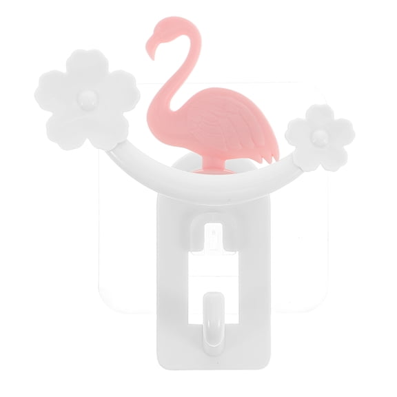 CTIRCHIU Decorative Flamingo Adhesive Hook with No Drill Installation for Home Use