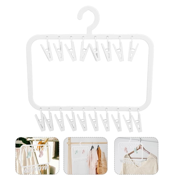 CTIRCHIU Sturdy Clothes Hanger with Multiple Clips for Hanging Clothes and Accessories