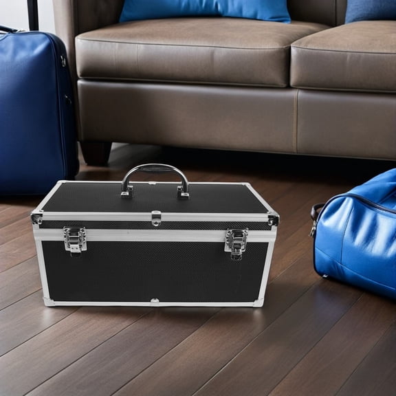 CTIRCHIU Sturdy Portable Aluminum Tool Box for Microphone Carry and Electronic Equipment
