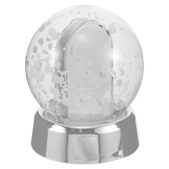 CTIRCHIU Sublimation Photo Snow Globe with Plated Silver Base for Custom Holiday Picture Display