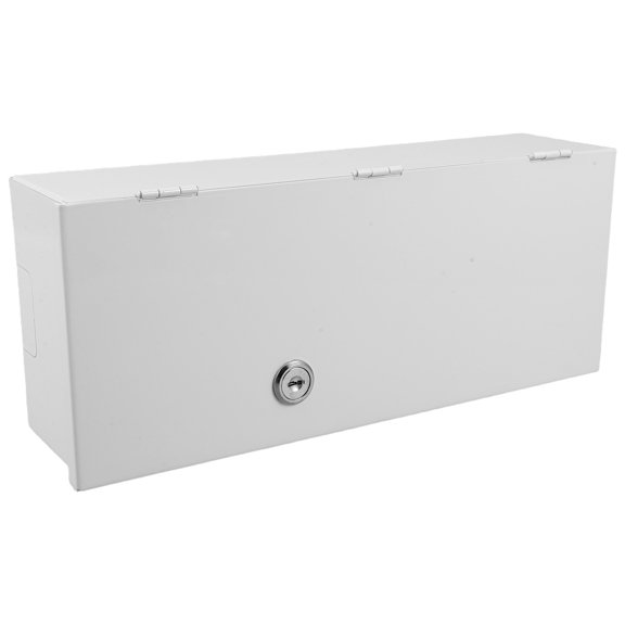 CTIRCHIU Surface Mount Lockable Waterproof Electrical Box White Metal Enclosure for Wall Switches