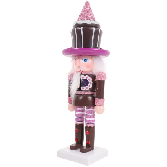 CTIRCHIU Purple Wood Nutcracker Figurine 1Pack for Home Holiday Decor