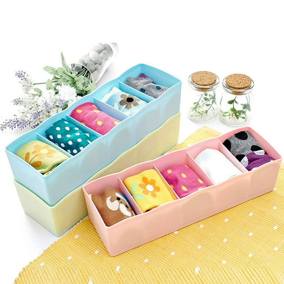 CTIRCHIU Tie Organizer for Drawer Plastic Storage Box Pink 1Set with Thickened Material