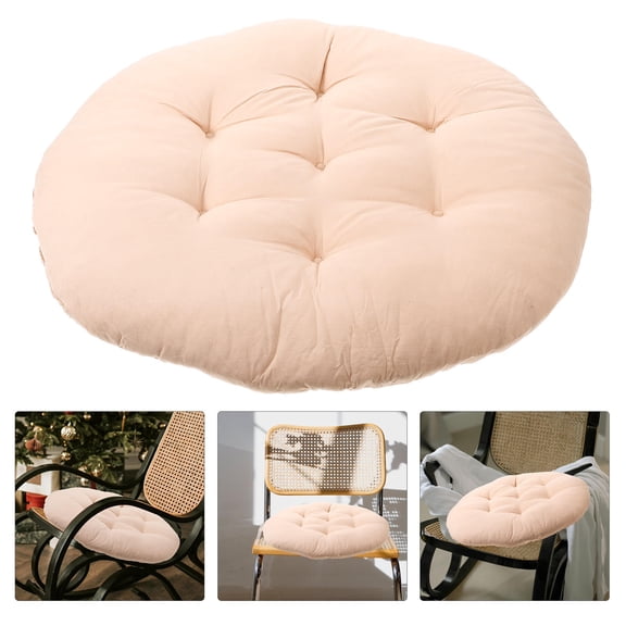CTIRCHIU Outdoor Garden Seat Cushion in Khaki Polyester Comfortable Chair Pad for Rocking Chair Car and Office