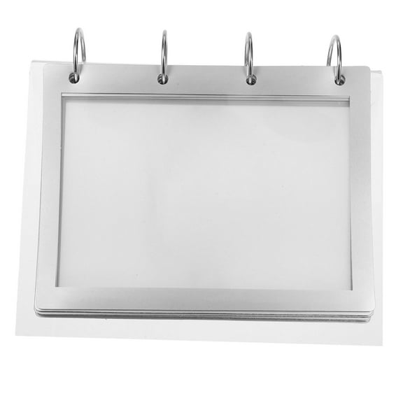 CTIRCHIU Transparent Acrylic Menu Display Stand for Table with Flip Design