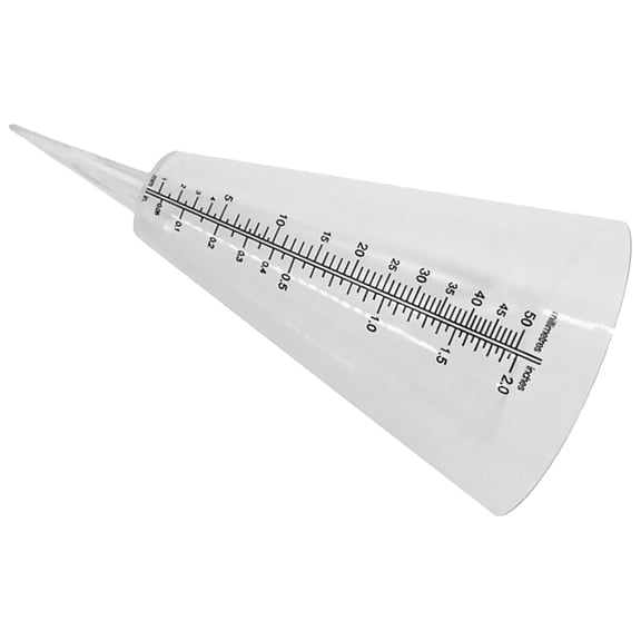 CTIRCHIU Transparent Rain Meter for Outdoor Farming and Climate Statistics