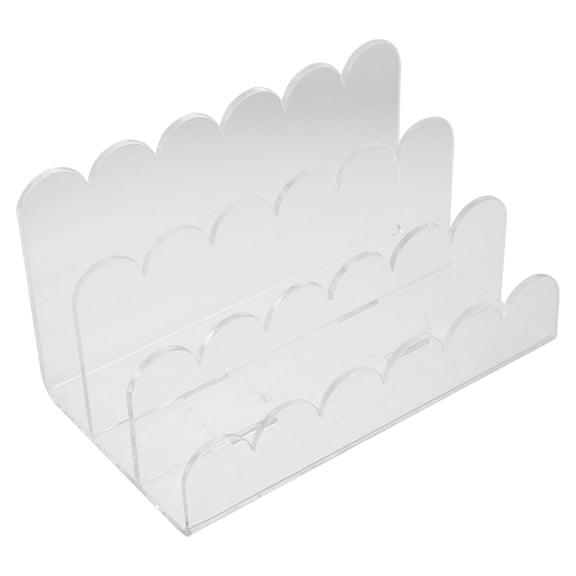 CTIRCHIU Transparent Vinyl Record Holder Shelf for Desktop Storage and Music Room Use