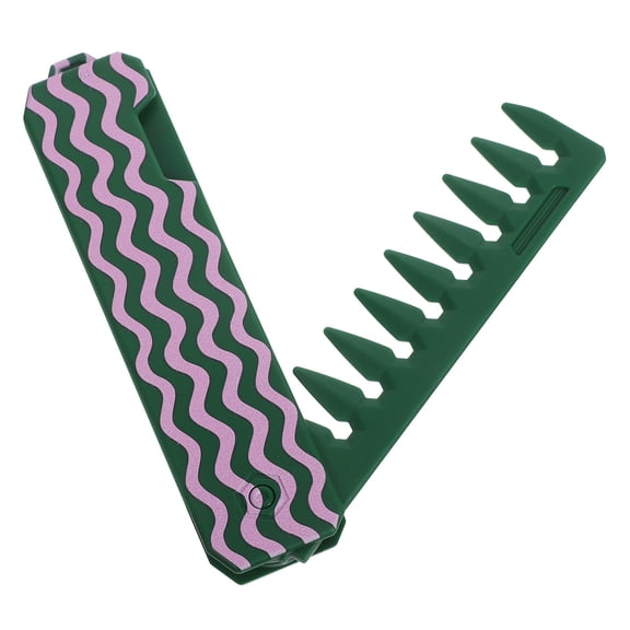 CTIRCHIU Foldable Travel Comb Dark Green ABS Detangling and Antistatic