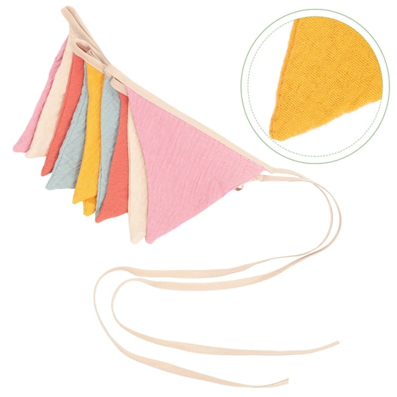 CTIRCHIU Triangle Bunting Flag for Nursery Decoration Multi-Color 1Pcs