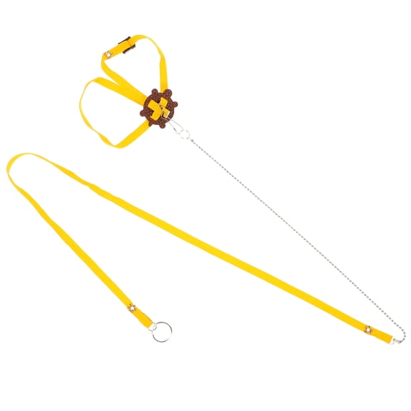 CTIRCHIU Turtle Training Leash Yellow Pet Harness Rope Set for Reptile 1Set