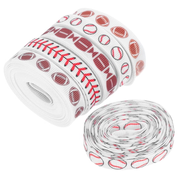 CTIRCHIU Multicolor Sports Party Ribbon Set Baseball and Football for Indoor Outdoor