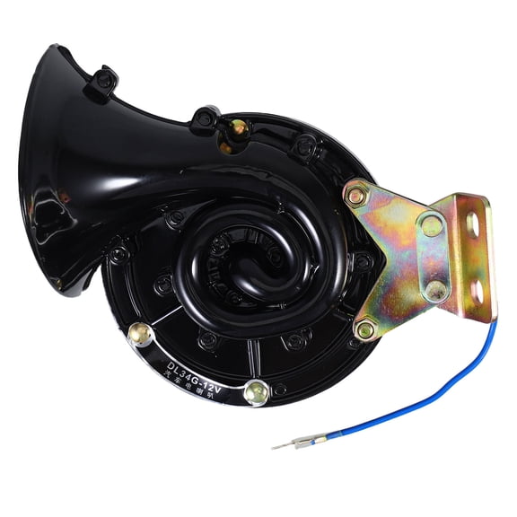 CTIRCHIU Small Electric Loud Snail Horn Plastic Black 1Pack