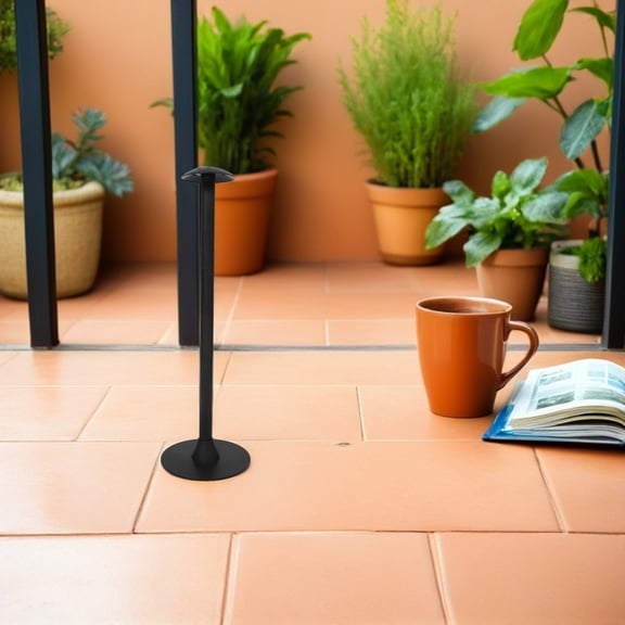 CTIRCHIU Universal Patio Umbrella Base Stand Replacement Pole Black with Weather Resistant Adjustable Support