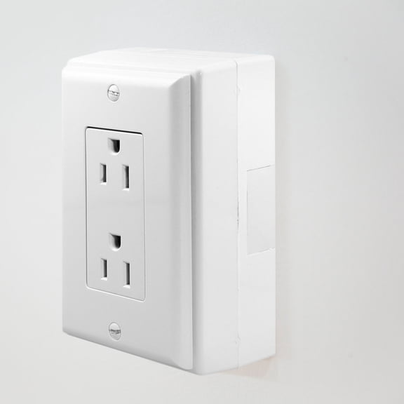 CTIRCHIU Versatile White Surface Mount Electrical Box for Switches Suitable for Indoor Outdoor Applications