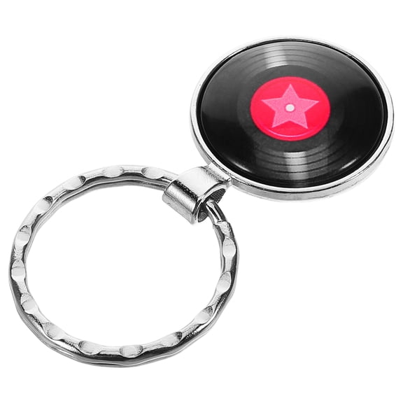 CTIRCHIU 1 Set Vinyl Record Keychain Retro Style Zinc Alloy Mini Cd Keychain Bag Accessory For Music Lovers