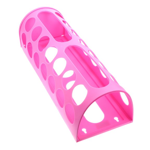 CTIRCHIU Wrapping Paper Storage Rack, Plastic Wrap Organizer and Vinyl Roll Holder Stand with Multiple Holes for Crafts