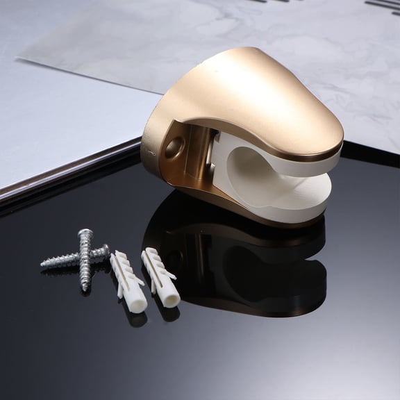 CTIRCHIU Wall Mount Hand Shower Holder Adjustable Shower Base Golden Square 1Pack for Bathroom Use