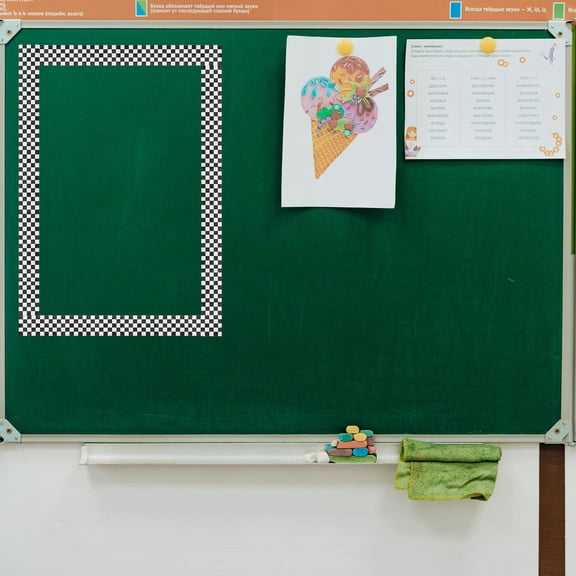 CTIRCHIU Checkered Bulletin Board Border Roll, Peel and Stick Art Paper Trim for Classroom Decor, Cork Board, Wall Posters