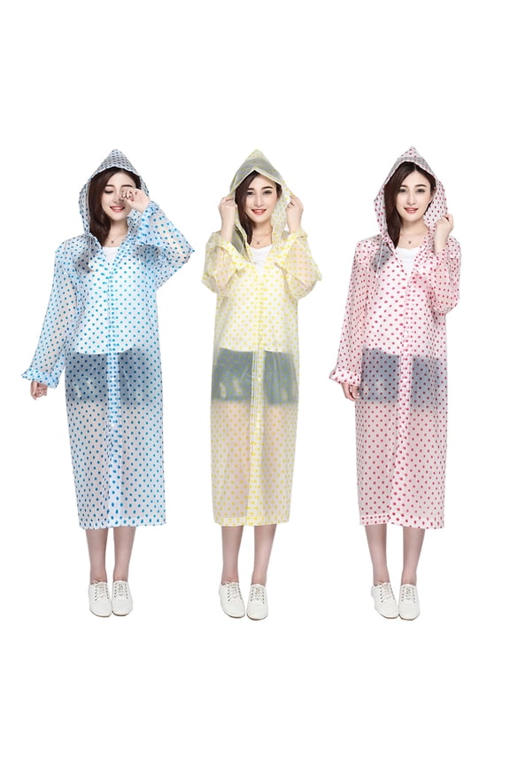 Yellow Adult Raincoat Waterproof Windproof with Hood Portable for Hiking