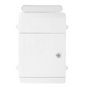 CTIRCHIU White Plastic Wall Mount Mailbox, Secure Weatherproof Outdoor Mail Box for Letters, Envelopes, Porch or Entryway
