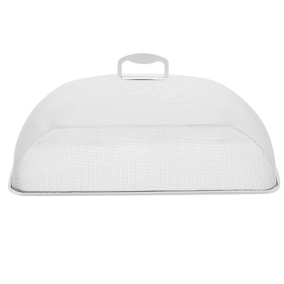 CTIRCHIU White Metal Mesh Food Dome Cover Reusable Table Food Screen for Indoor and Outdoor Use