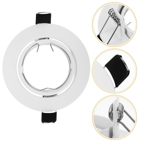 CTIRCHIU White Metal Spotlight Frame for Recessed Ceiling Light Fixtures Home
