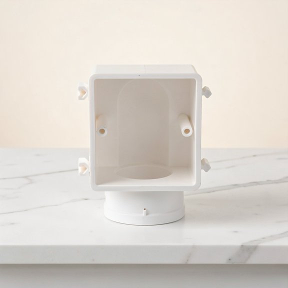 CTIRCHIU White TV Wall Cable Box for Home Streamlined Wiring and Audio Video Cable Management