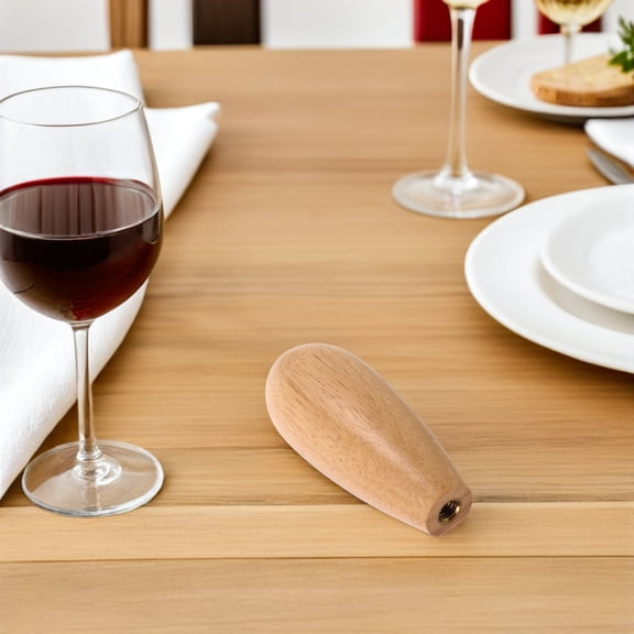 CTIRCHIU Wooden Beer Faucet Handle Beige with Comfortable Grip and Timeless Barrel Style for Home Bars