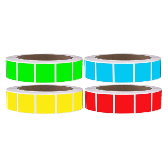 CTIRCHIU Writable Square Color Coding Labels with Strong Adhesion for Office and Home Use