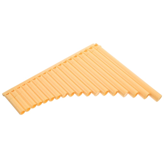 CTIRCHIU Yellow Folk Pan Flute Chinese Style Instrument with Accurate Tuning for Teaching and Outdoor Use