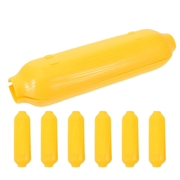CTIRCHIU 8Pcs Reusable Yellow Corn Serving Trays for Home Snacks and Finger Foods