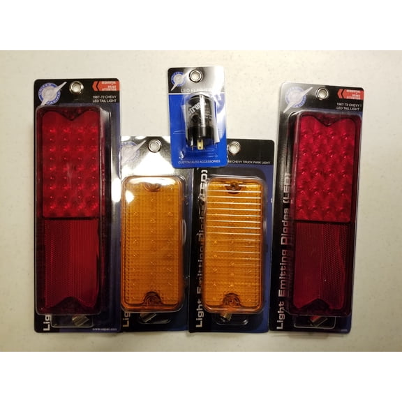 CTL6721SEQ-Set3 1967-1968 Chevy/GMC Truck Sequential LED Tail Light/Park Light/Flasher Set