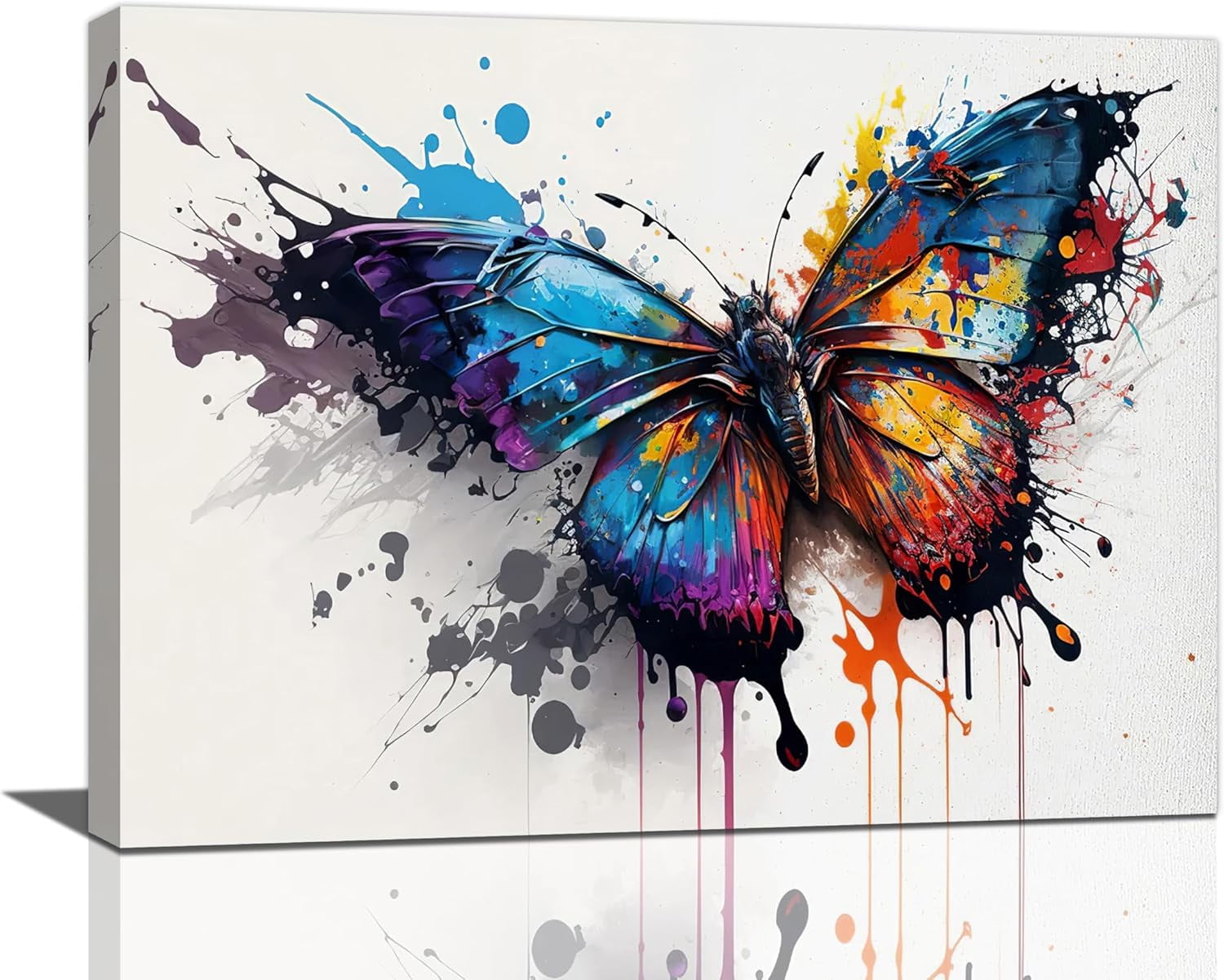 CTLLButterfly Wall Art Colorful Butterfly Pictures Wall Decor Canvas