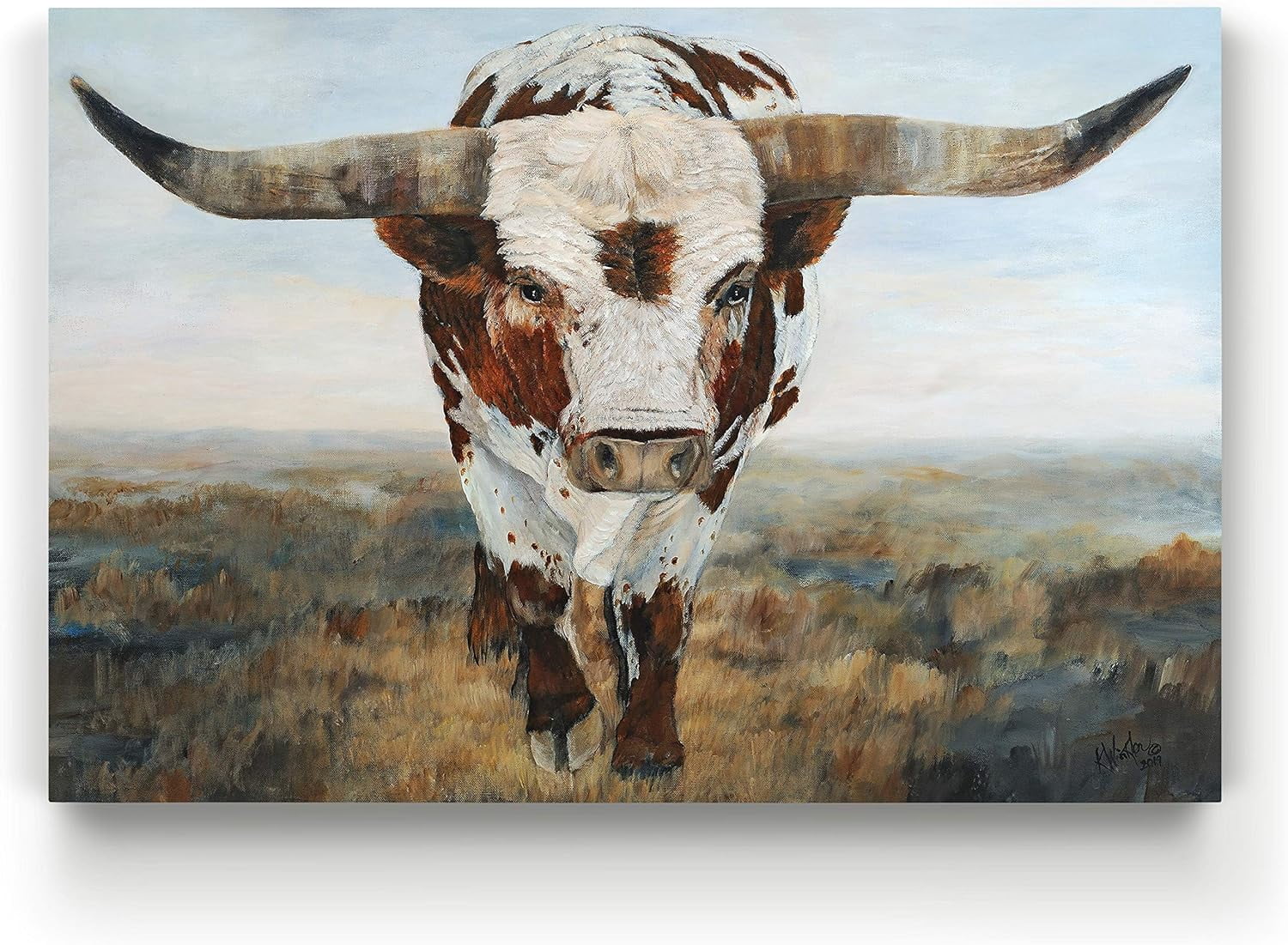 CTLL-Canvas Animal Wall Art Home Paintings & Prints Rambling Brown ...