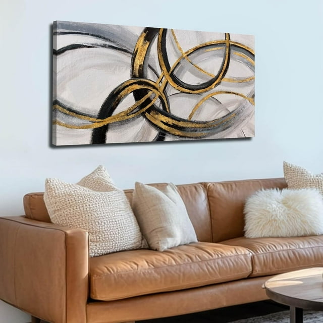 CTLLCanvas Wall Art Black and White Artwork Abstract Graffiti Wall Art