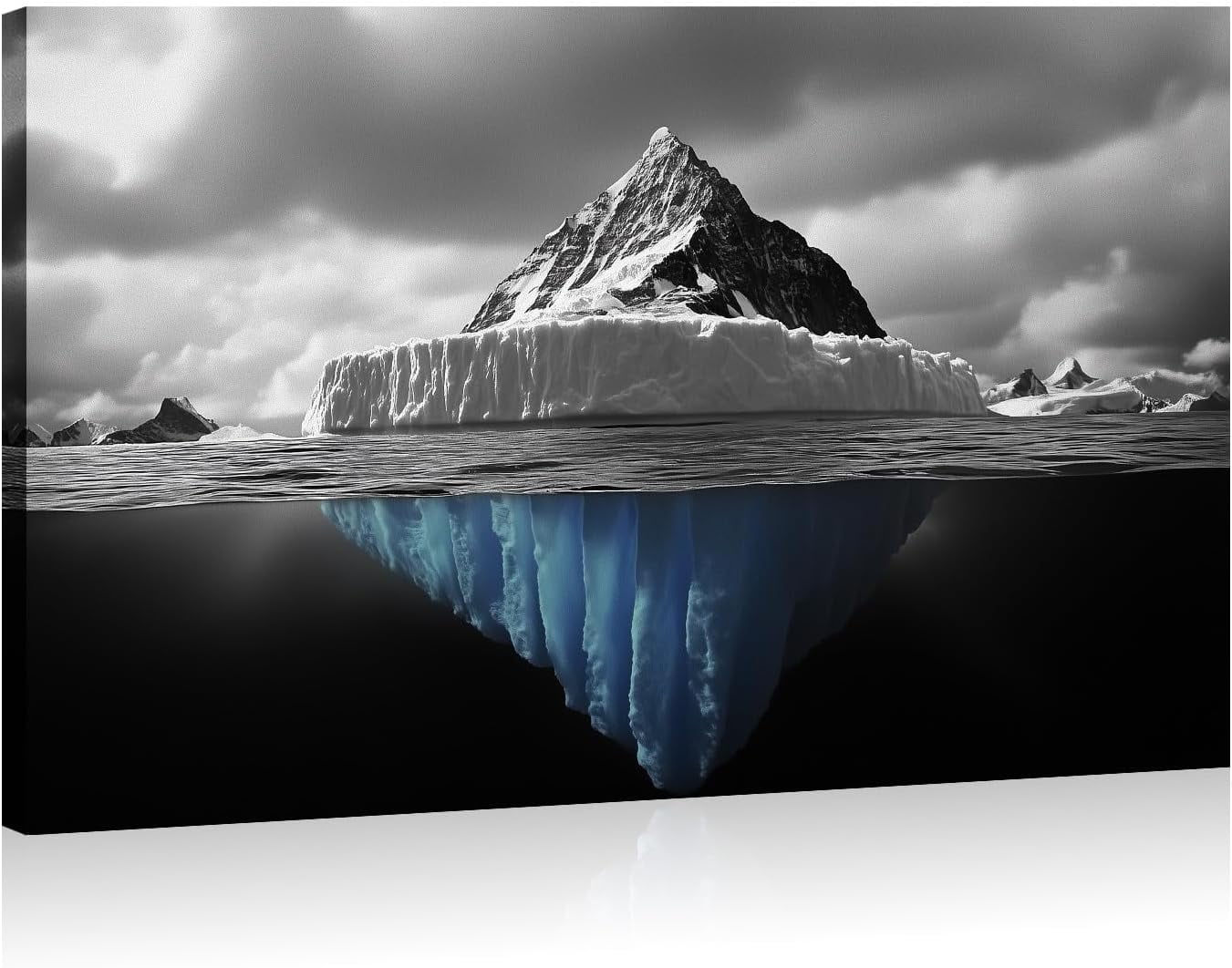 CTLLLandscape Canvas Wall Art Iceberg Picture Glacier Nature Print