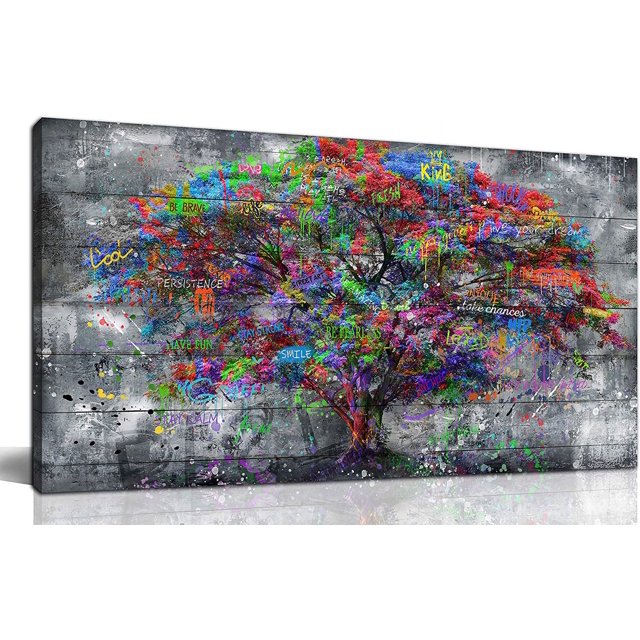 CTLLTree of Life WallArt Forest Wall Art Abstract Canvas Wall Art for
