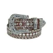 CTM 1 1/2 Inch Western Rhinestone Belt ( Available) (Women's Plus)