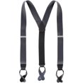 thumbnail image 1 of CTM 1.5 Inch Silky Feel Manhattan Button End Suspenders (Men), 1 of 3