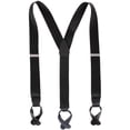 thumbnail image 1 of CTM 1.5 Inch Silky Feel Manhattan Button End Suspenders (Men), 1 of 3