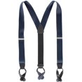 thumbnail image 1 of CTM 1.5 Inch Silky Feel Manhattan Button End Suspenders (Men), 1 of 3