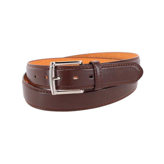 CTM 1.5 Inch Wide Basic Leather Belt (Men Big & Tall)
