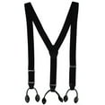 thumbnail image 1 of CTM  35mm Wide Pin Dot Y-Back Button-End Suspenders (Men), 1 of 5