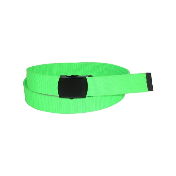 CTM Adjustable 1.25 Inch Wide Neon Fabric Web Belt (Women's Plus)