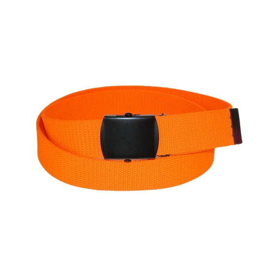 CTM Adjustable 1.25 Inch Wide Neon Fabric Web Belt (Women's Plus)